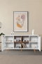 Hanah Home Sina 4618 Consola Blanco y Nogal